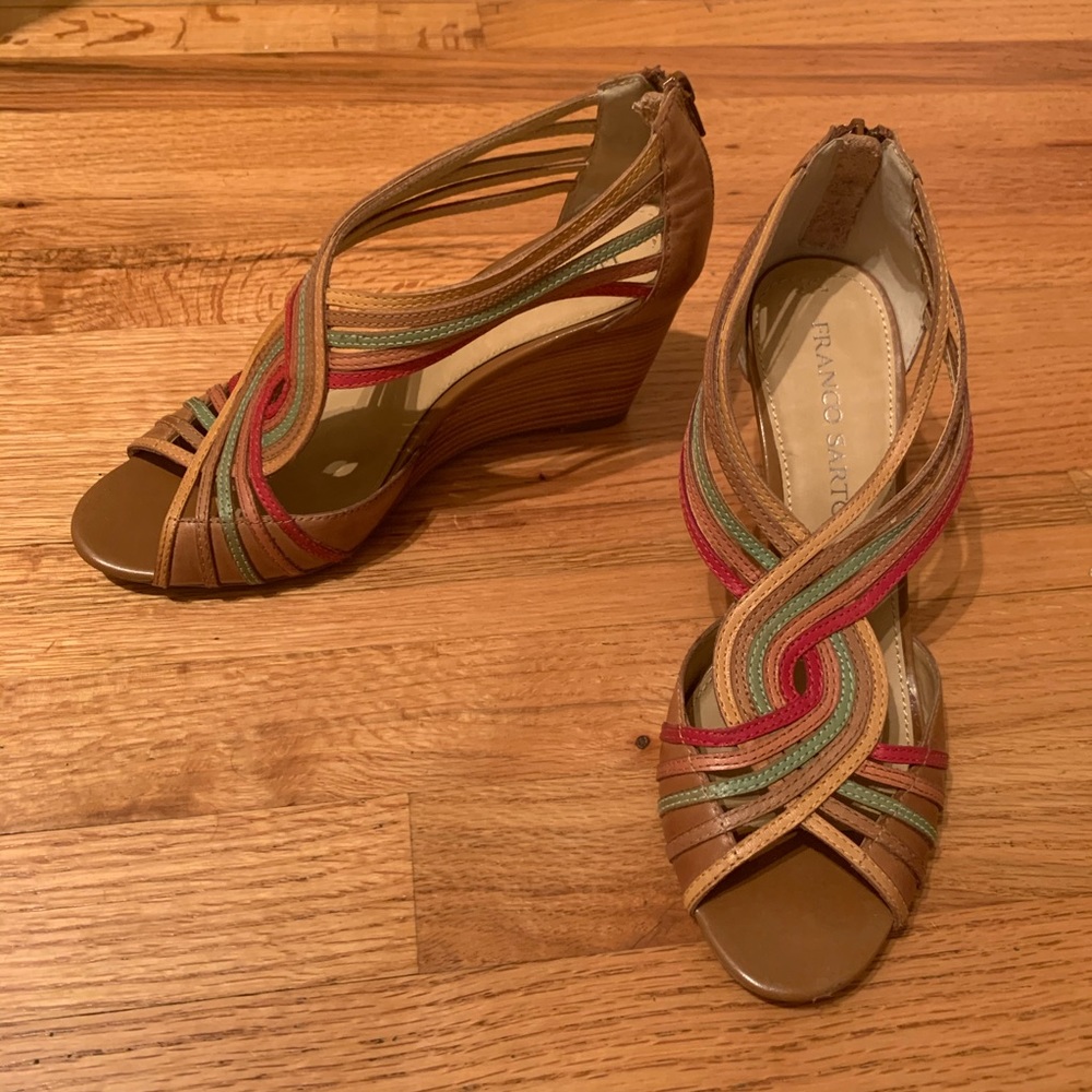 Franco Sarto Wedge Sandals NWOT